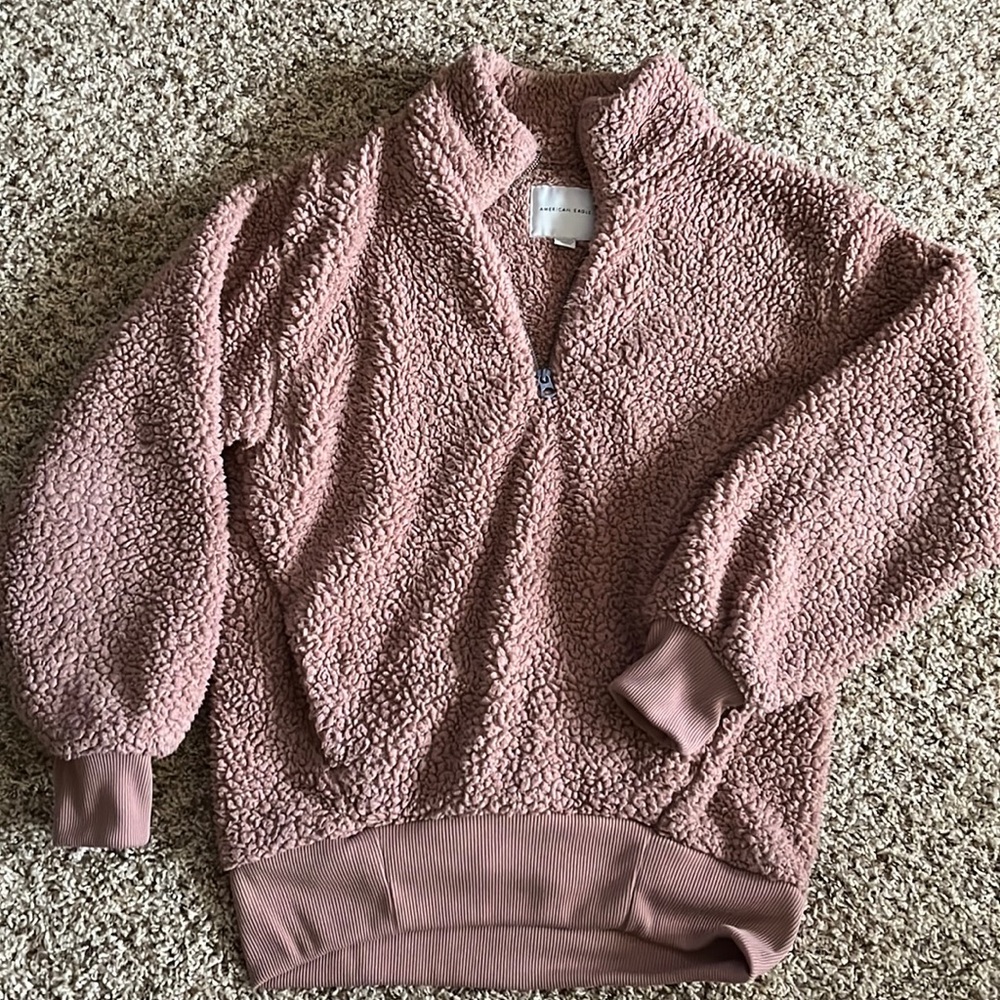 American Eagle Sherpa Pullover